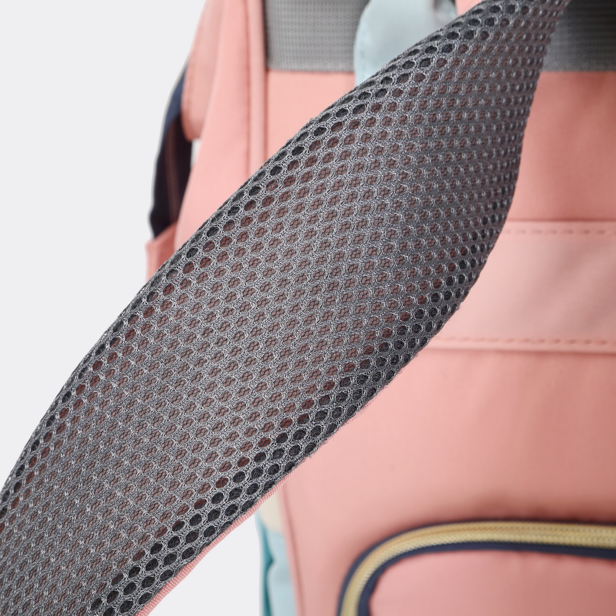 Pink & Sky Blue Diaper Bag — MAJ139