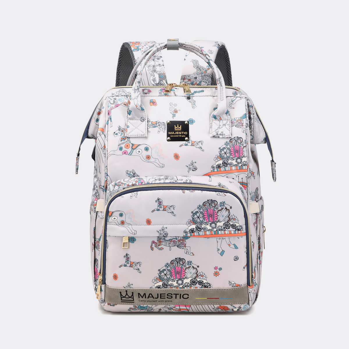 Grey Unicorn Diaper Bag Set — MAJ133