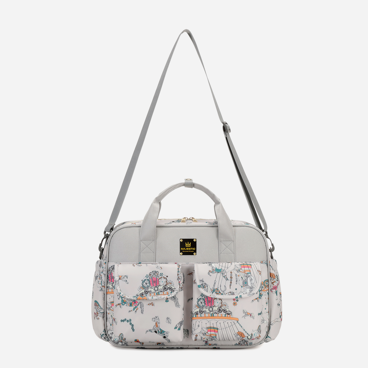 Grey Diaper Duffle Bag — MAJ146