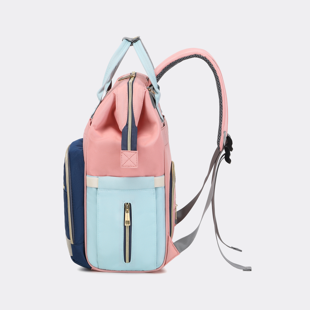 Pink & Sky Blue Diaper Bag — MAJ139