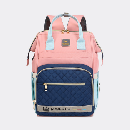 Pink & Sky Blue Diaper Bag — MAJ139