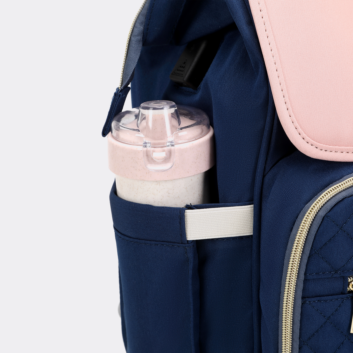 Pink & Grey Diaper Bag — MAJ135