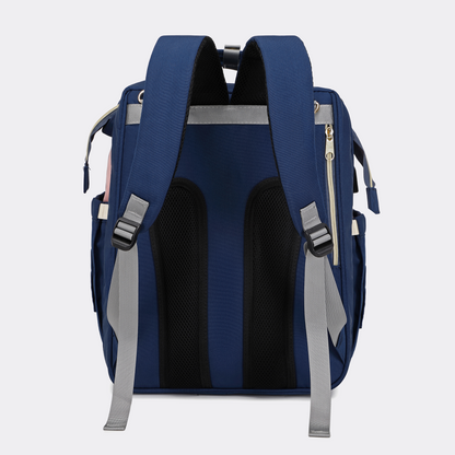 Pink-Blue Diaper Bag Backpack — MAJ137