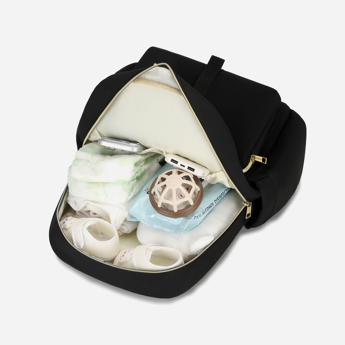 Beige Diaper Duffle Bag — MAJ145