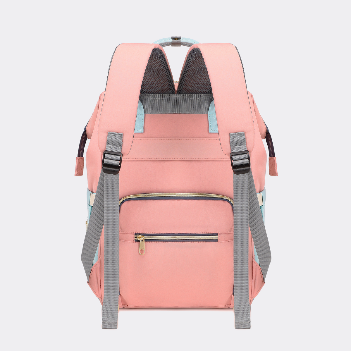 Pink & Sky Blue Diaper Bag — MAJ134