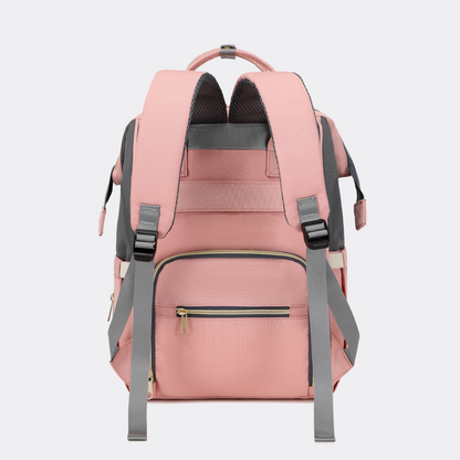 Pink & Grey Diaper Bag Set — MAJ133
