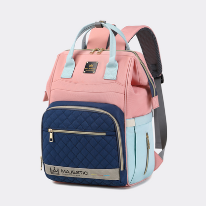 Pink & Sky Blue Diaper Bag — MAJ139