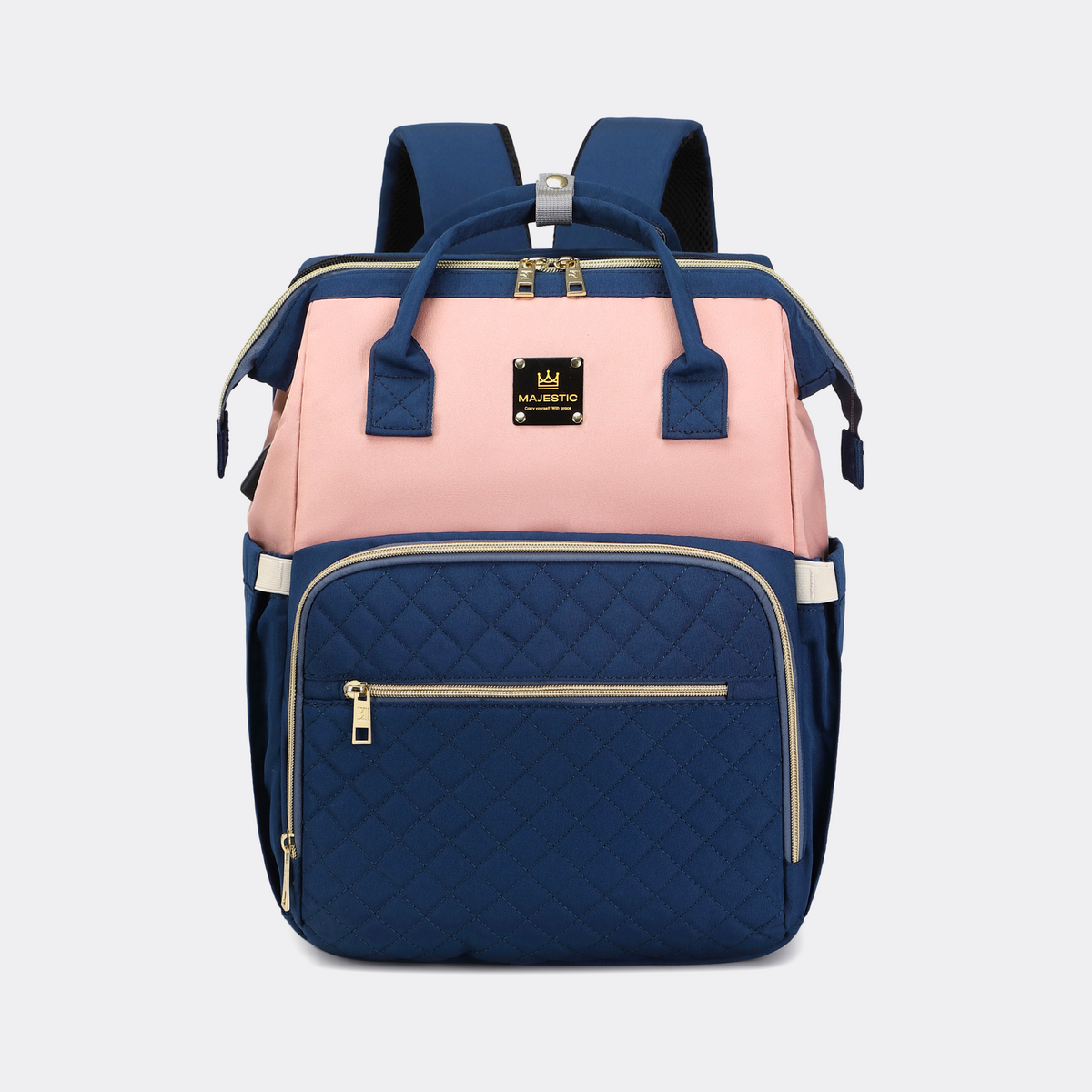 Blue Pink Diaper Bag Backpack — MAJ136