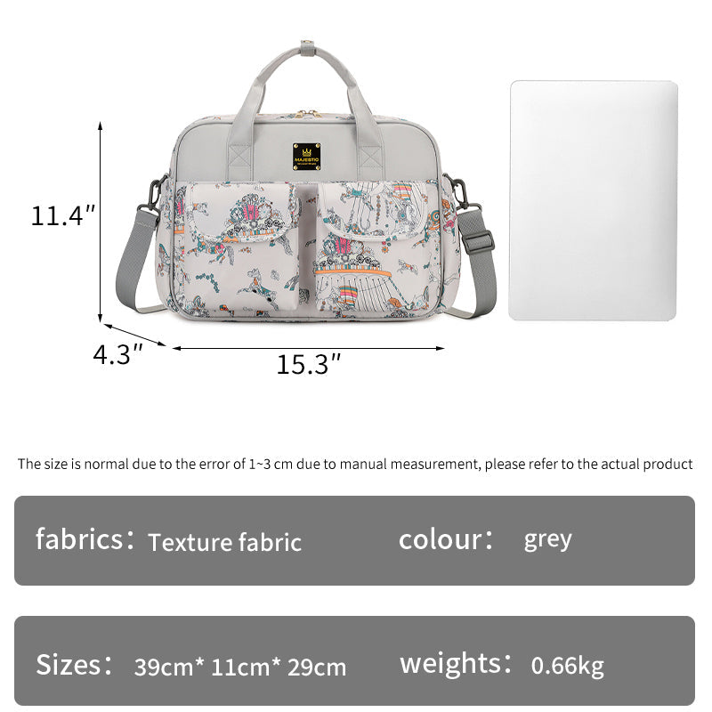 Grey Diaper Duffle Bag — MAJ146