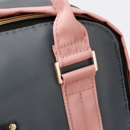 Pink & Grey Diaper Bag — MAJ140