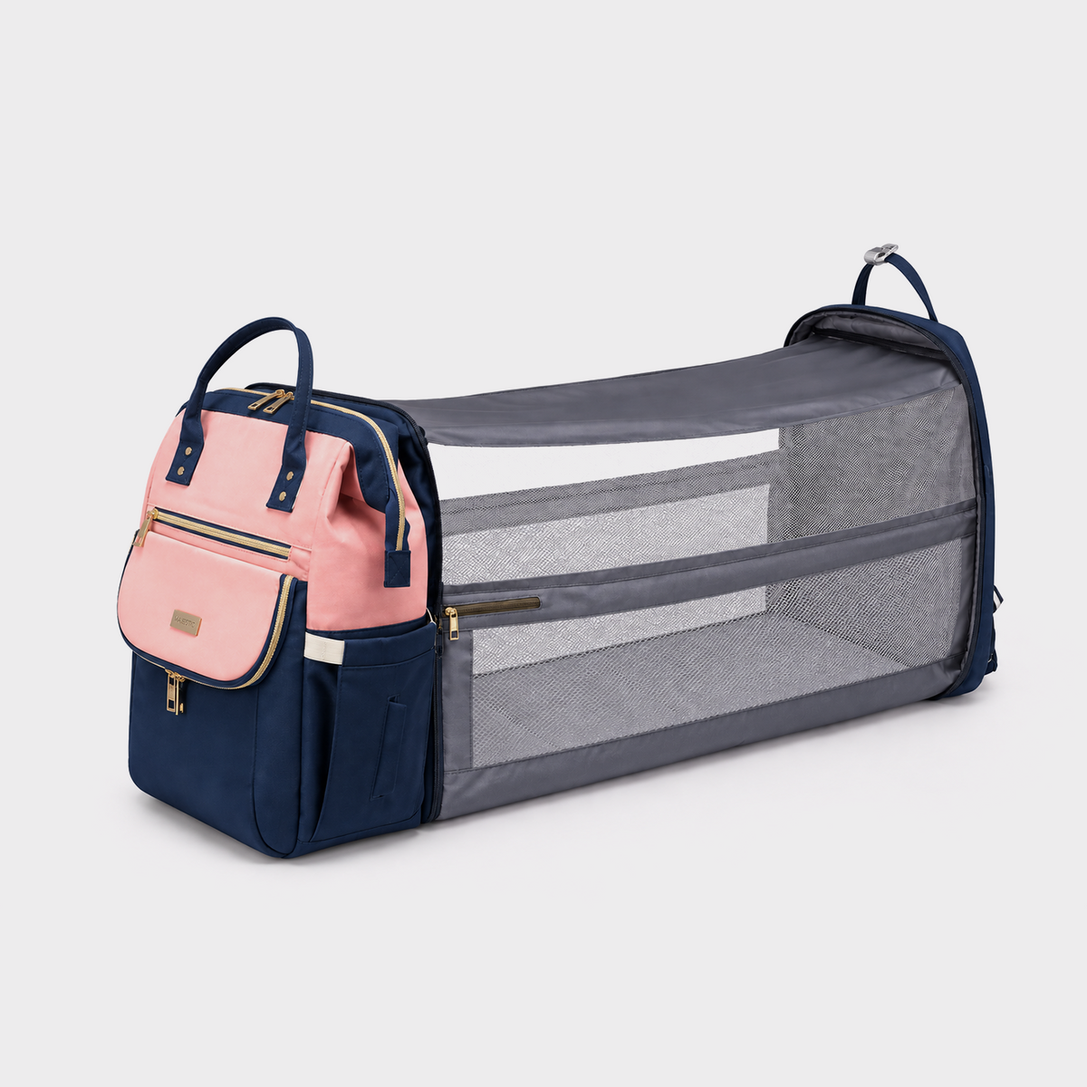 Pink-Blue Diaper Bag Backpack — MAJ137