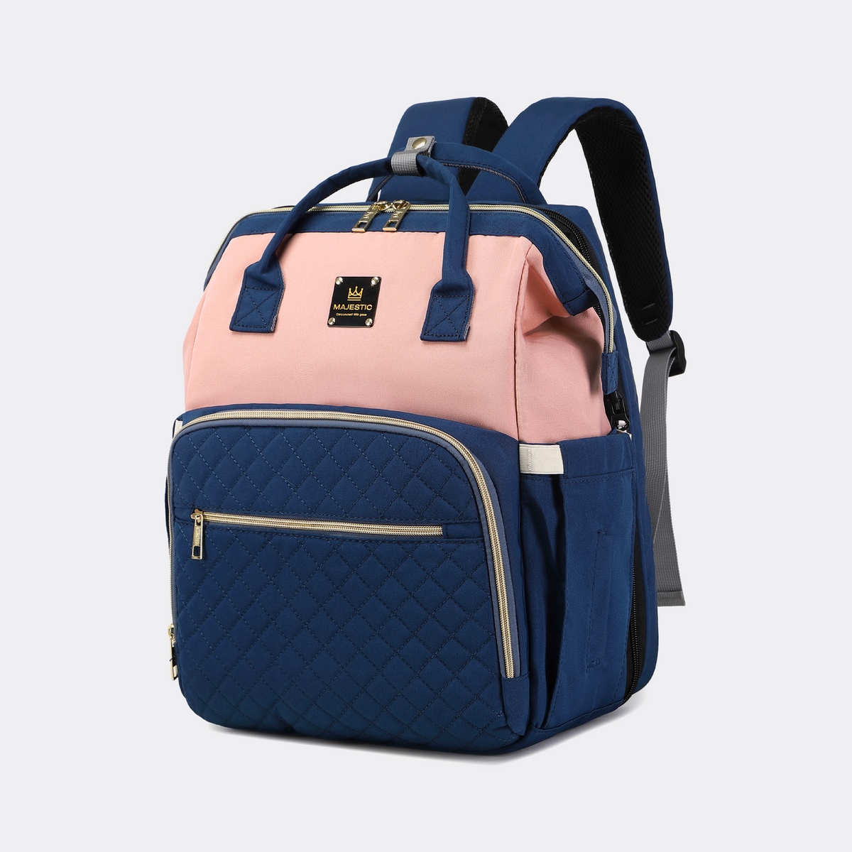Blue Pink Diaper Bag Backpack — MAJ136