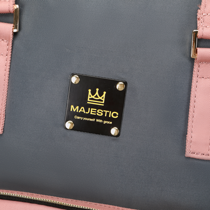 Pink & Grey Diaper Bag — MAJ140