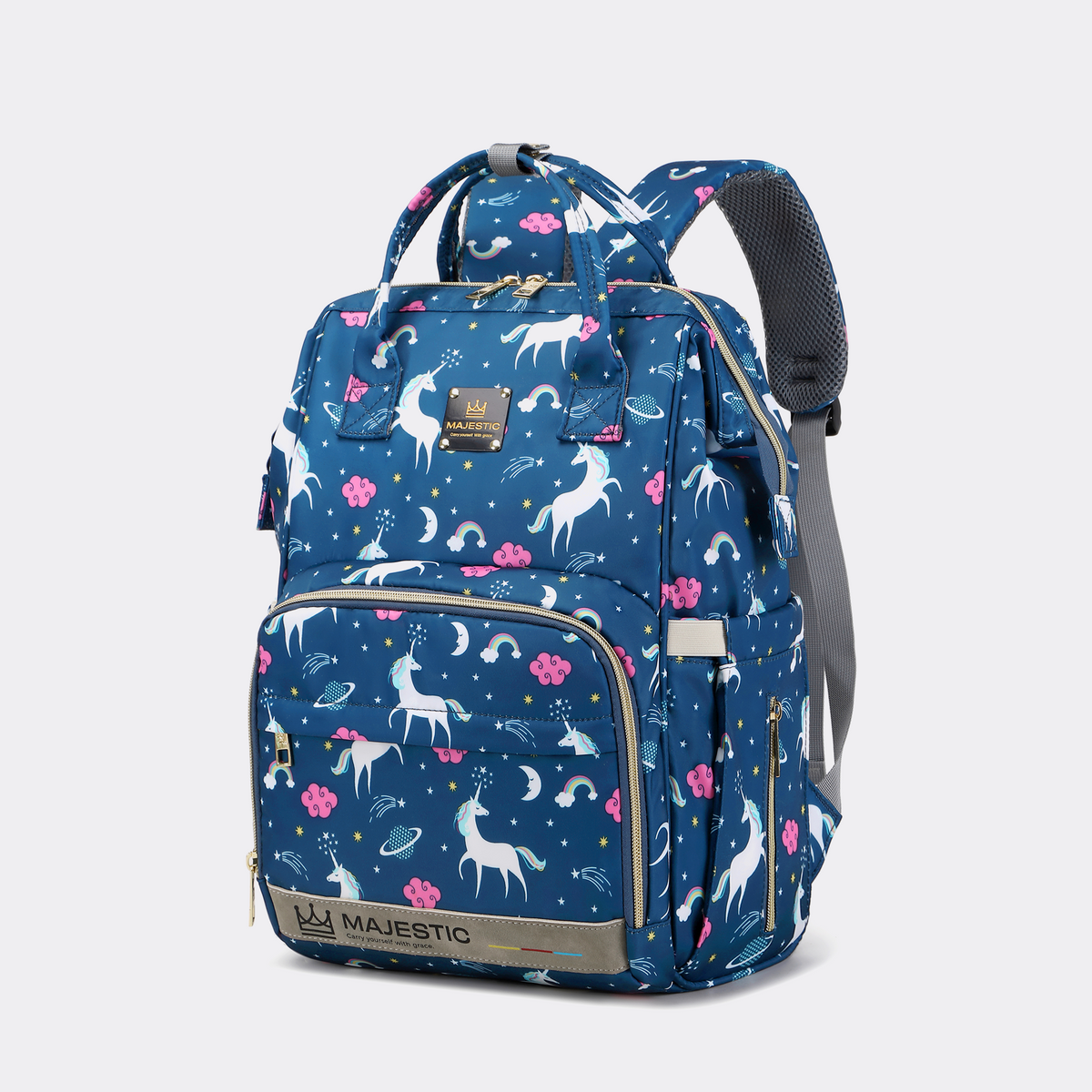 Blue Unicorn Diaper Bag Set — MAJ133