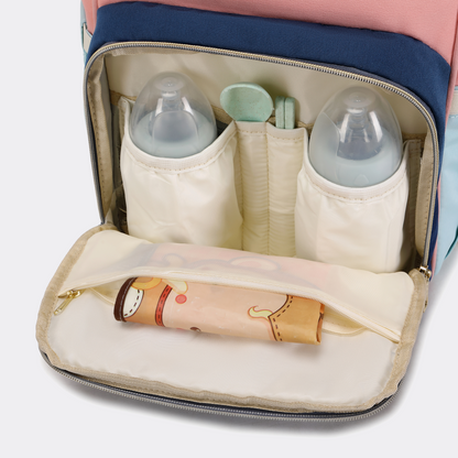 Pink & Sky Blue Diaper Bag — MAJ139