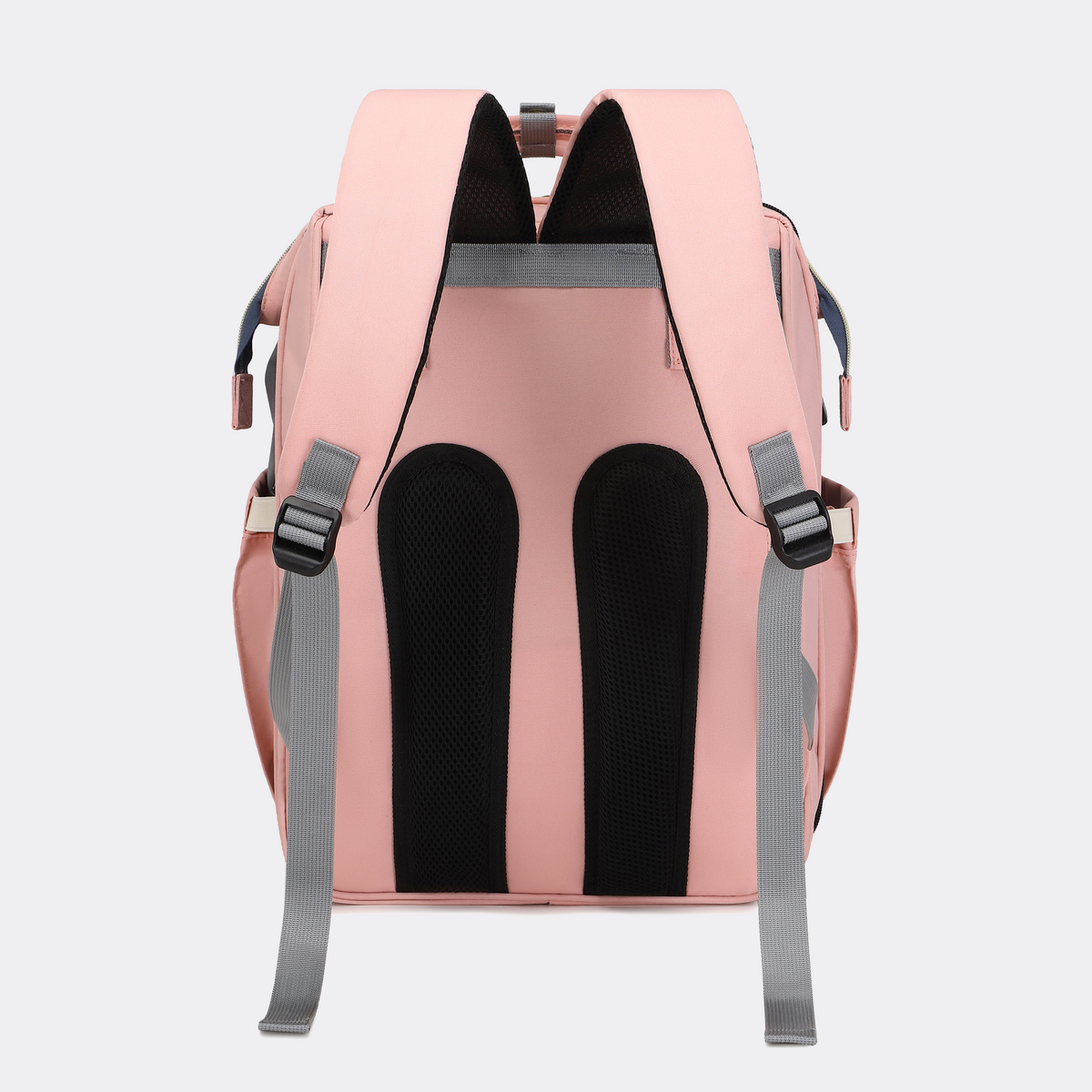 Pink-Grey Diaper Bag Backpack — MAJ137